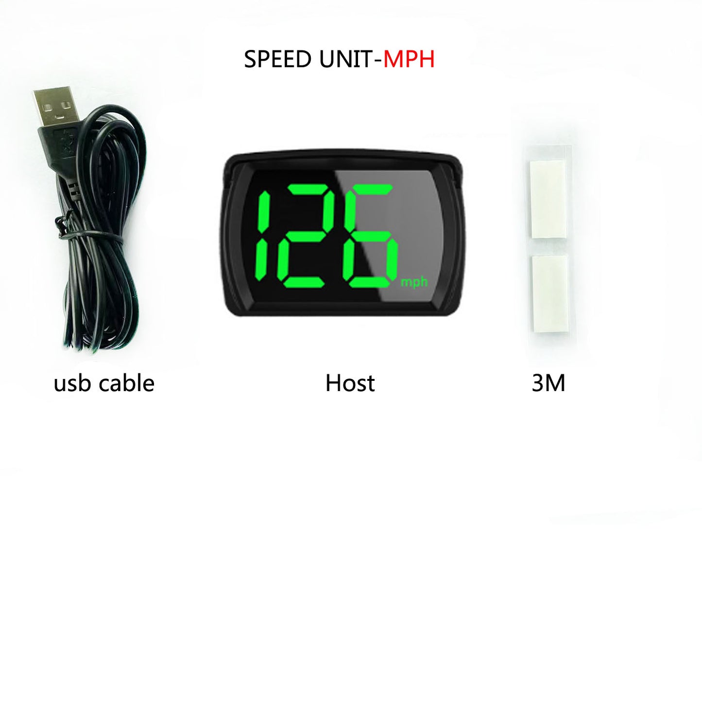 XMKT GPS KMH MPH HUD Digital Speedometer Head Up Display Car Electronics Accessories Big Font Speed for All Cars