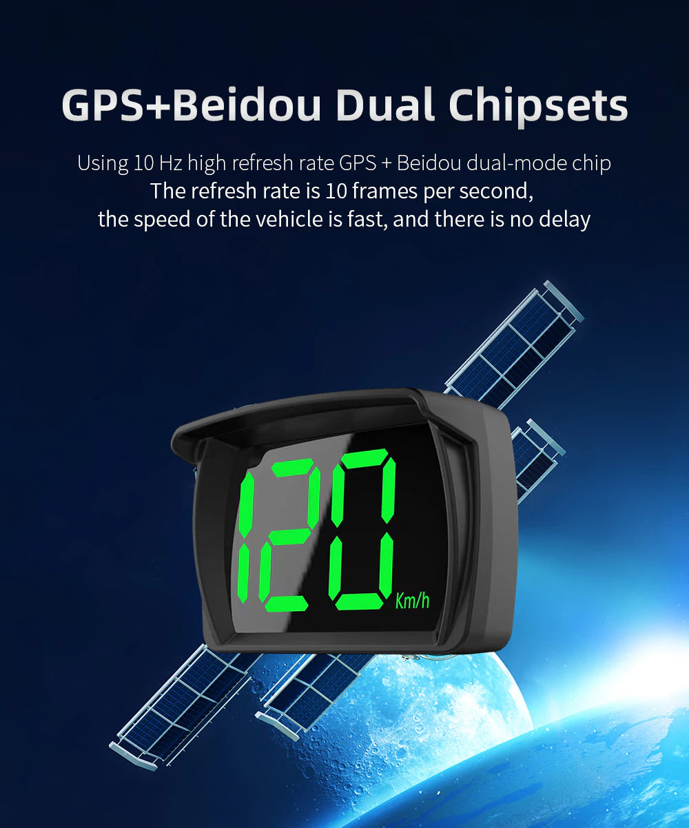 XMKT GPS KMH MPH HUD Digital Speedometer Head Up Display Car Electronics Accessories Big Font Speed for All Cars