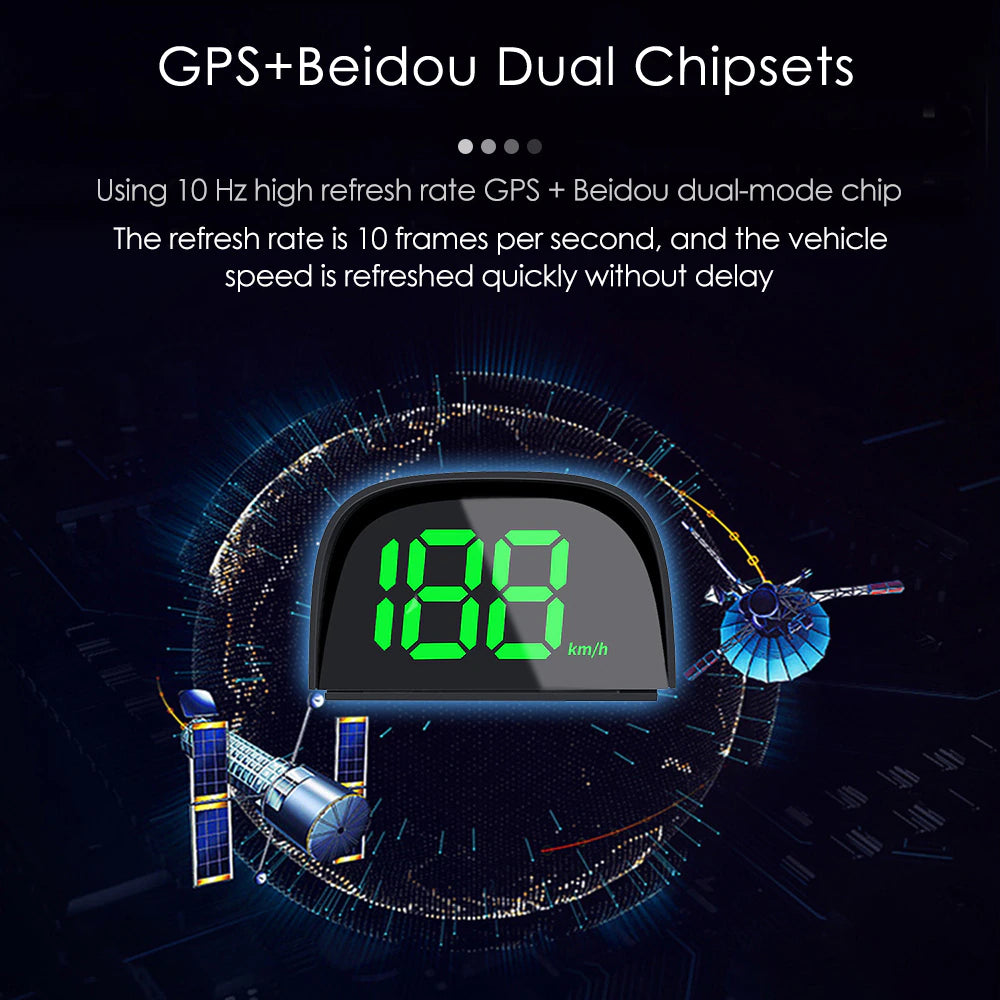 Y05 GPS KMH MPH HUD Digital Speedometer Head Up Display Car Electronics Accessories Big Font Speed for All Cars