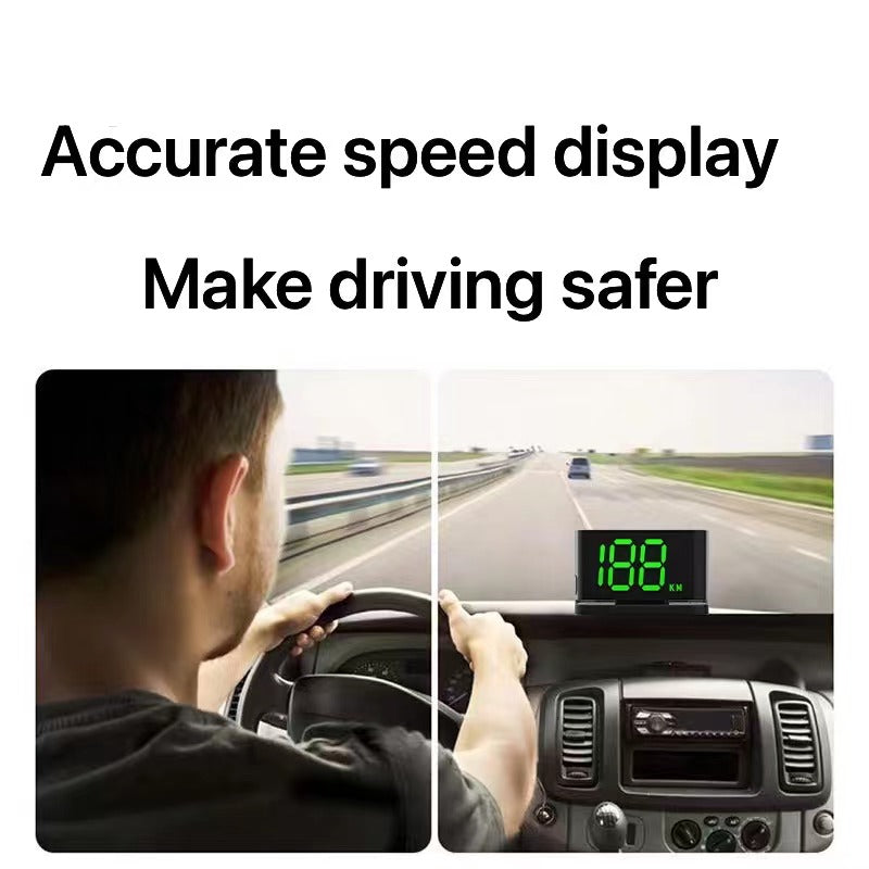 V3-2023 NEW ! HUD head up display for car GPS speedometer suitable for all Vehicles