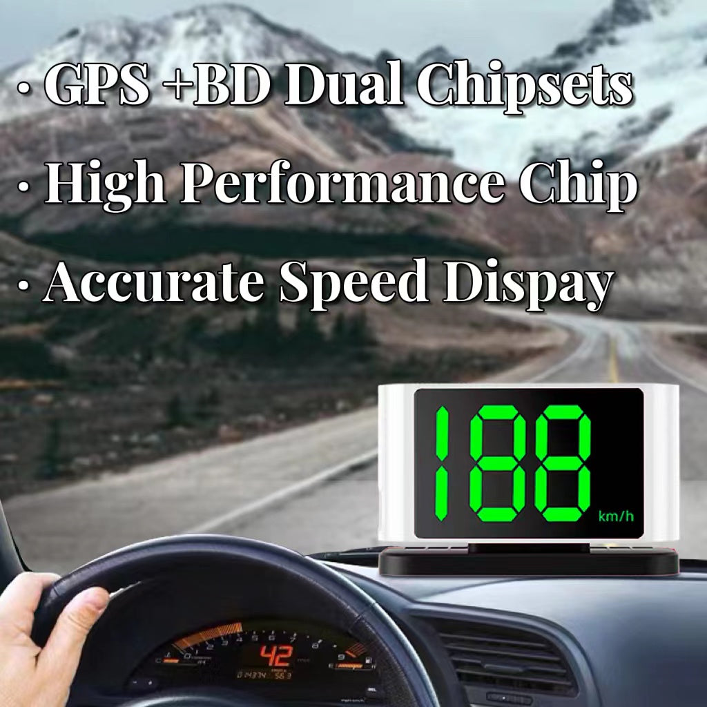 Dropship Universal Car HUD GPS Head Up Display Speedometer
