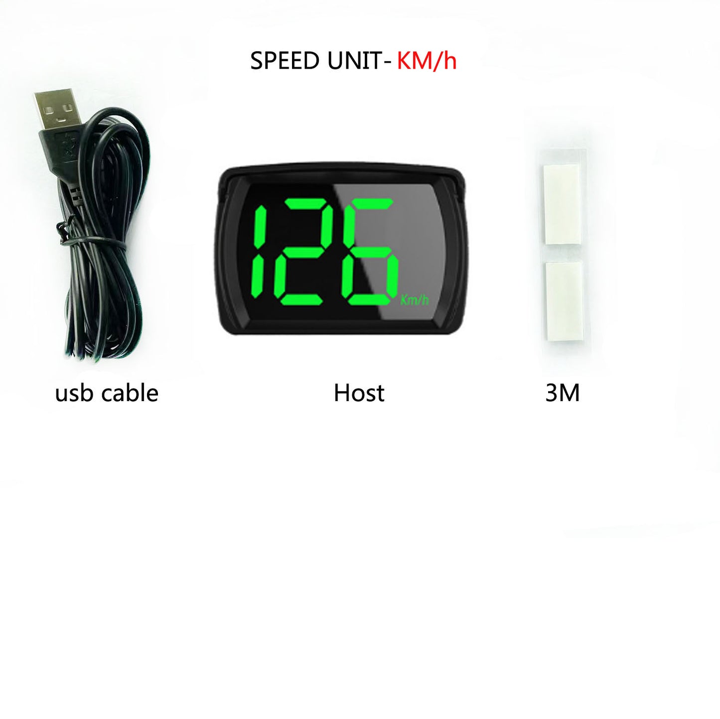 XMKT GPS KMH MPH HUD Digital Speedometer Head Up Display Car