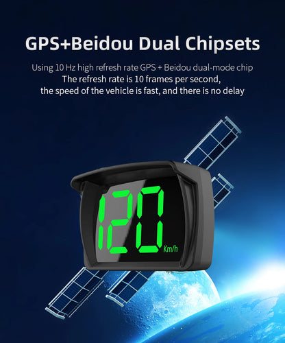 XMKT GPS KMH MPH HUD Digital Speedometer Head Up Display Car Electronics Accessories Big Font Speed for All Cars