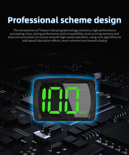 XMKT GPS KMH MPH HUD Digital Speedometer Head Up Display Car Electronics Accessories Big Font Speed for All Cars