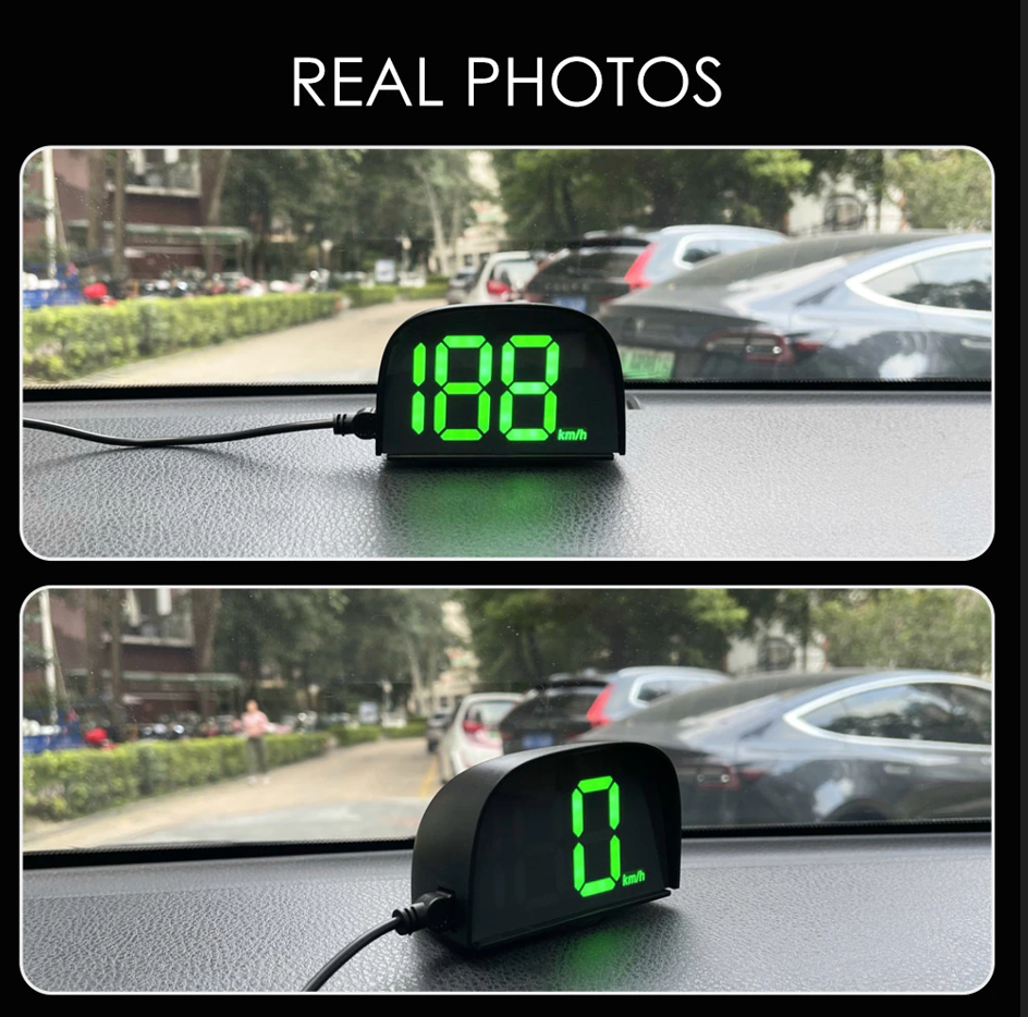 Auto GPS HUD Head Up Display LED HD MPH/KMH Nabe Tacho