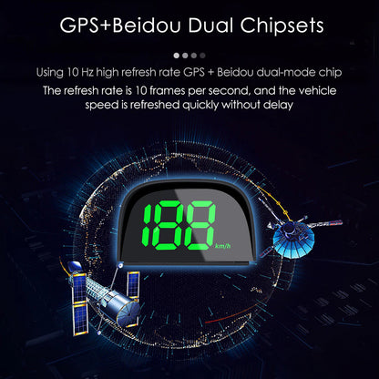 Y05 GPS KMH MPH HUD Digital Speedometer Head Up Display Car Electronics Accessories Big Font Speed for All Cars