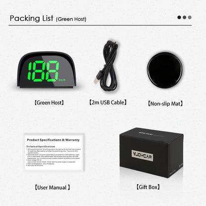 Y05 GPS KMH MPH HUD Digital Speedometer Head Up Display Car Electronics Accessories Big Font Speed for All Cars