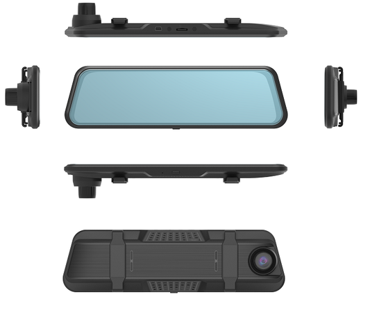 X2 10 Inch Car DVR Mirror Video Recorder 1080P+1080P Touch Screen Dashcam For Car Dual Lens